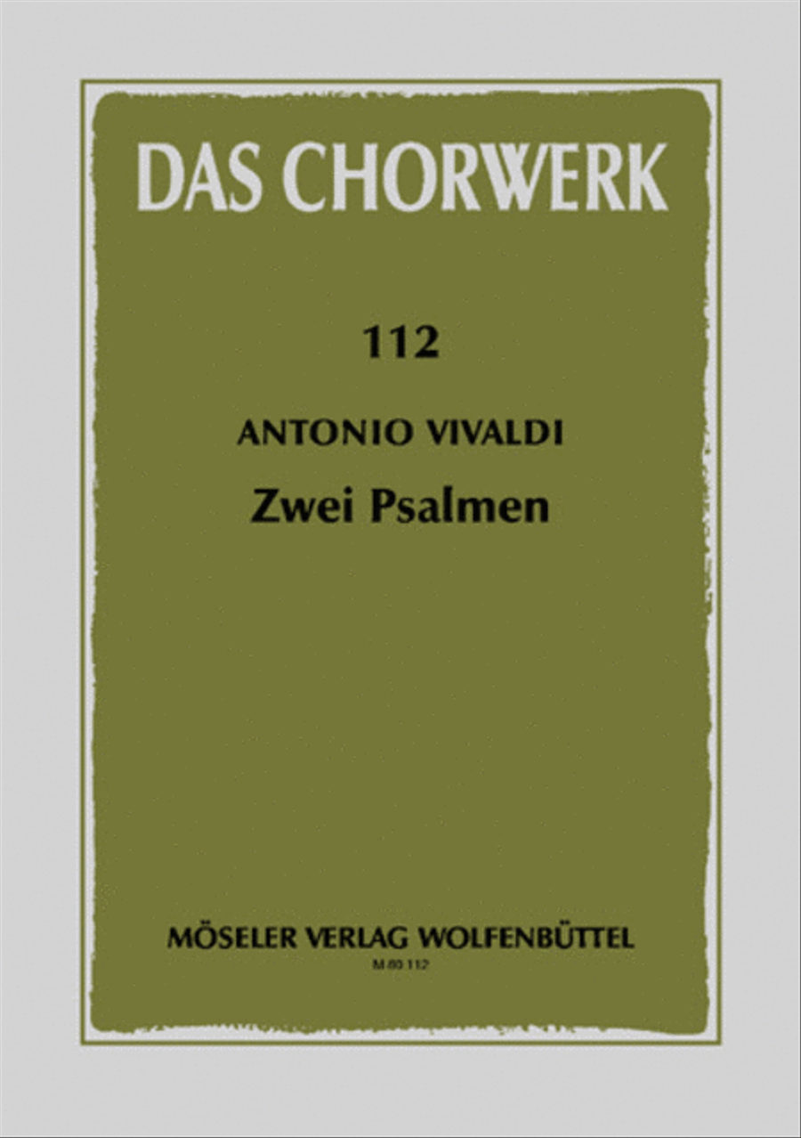 Zwei Psalmen 4-Part scores gallery preview page 1