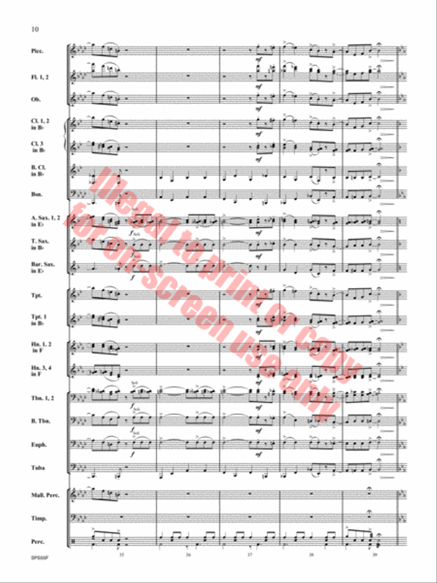 Alexander's Ragtime Band Alexander's Ragtime Band Concert Band scores gallery preview page 11