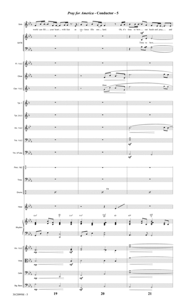 Pray for America - Full Orchestra Score and Parts