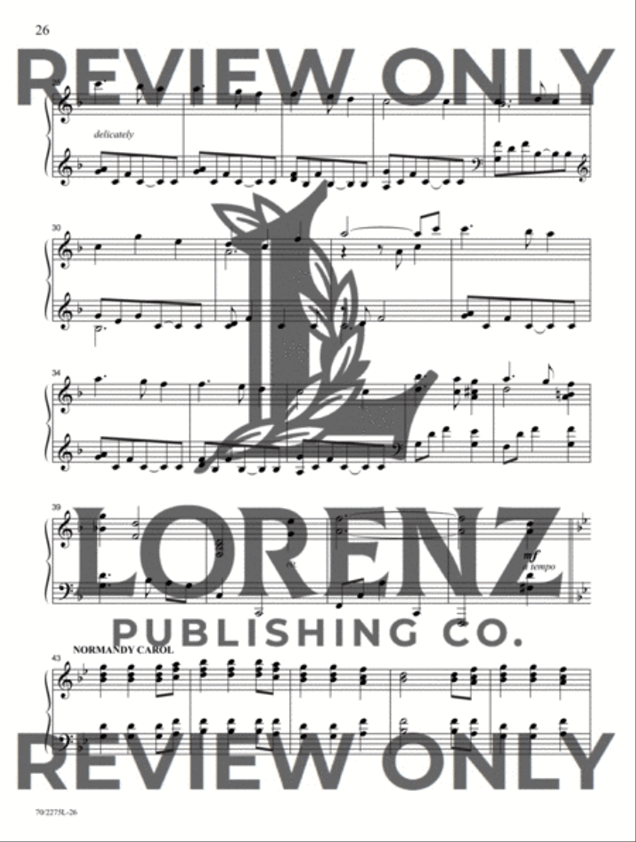 Christmas at the Keyboard Piano Solo scores gallery preview page 14