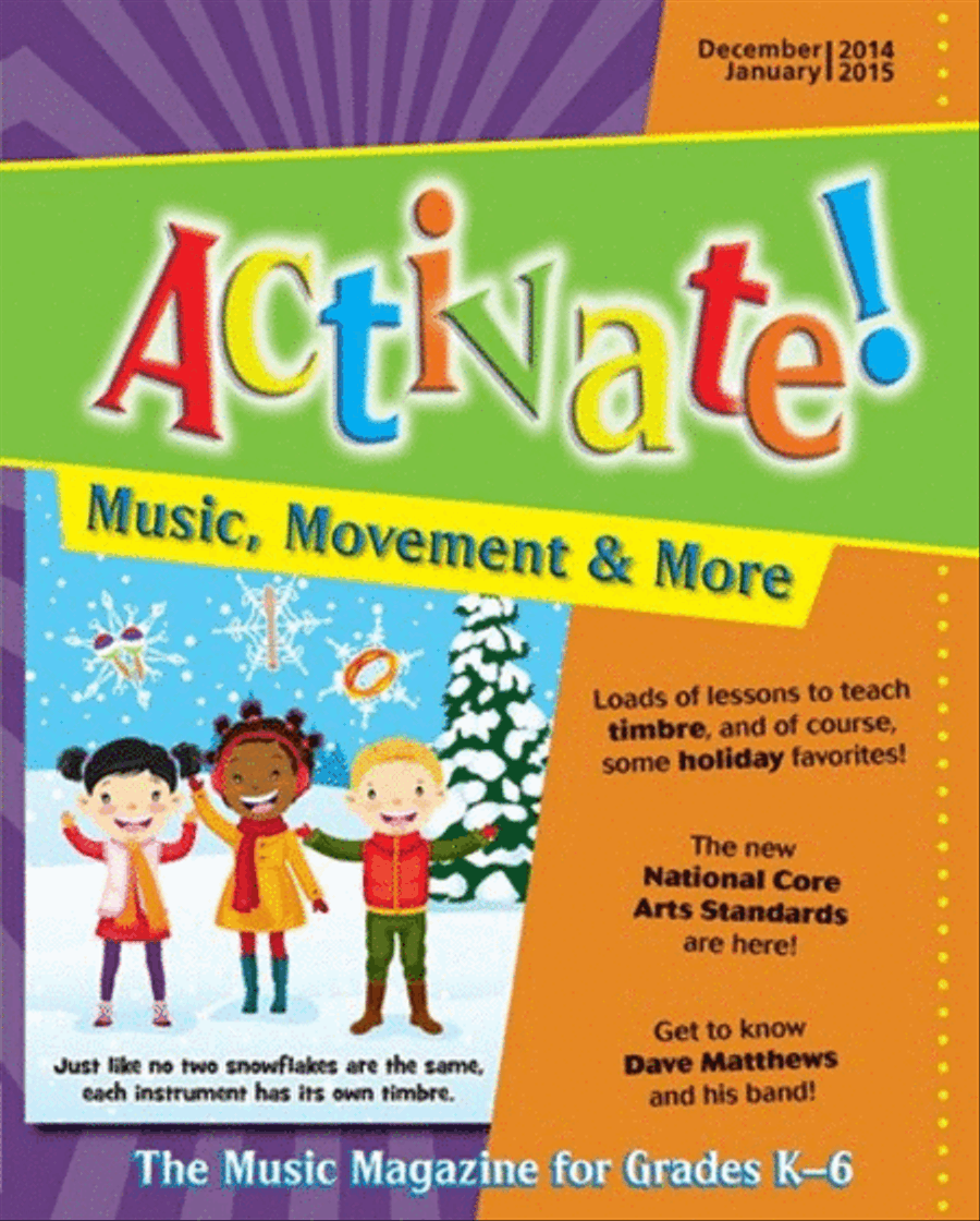 Activate! Dec 14/Jan 15 Unison Choir scores gallery preview page 1