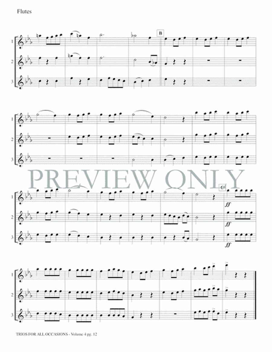 Trios for All Occasions, Volume 4 - 3 Flutes image number null