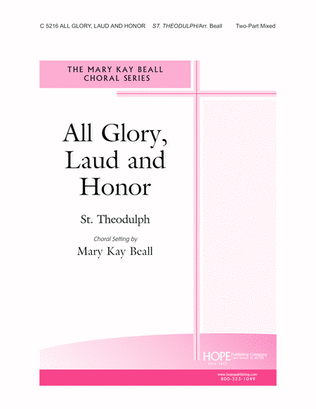 Book cover for All Glory, Laud and Honor