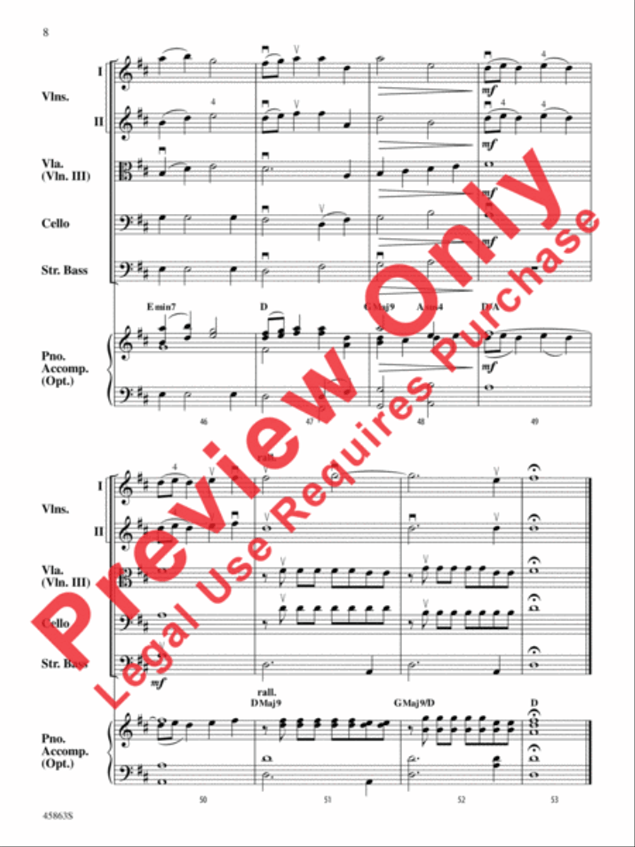 Dancing Kites String Orchestra scores gallery preview page 8