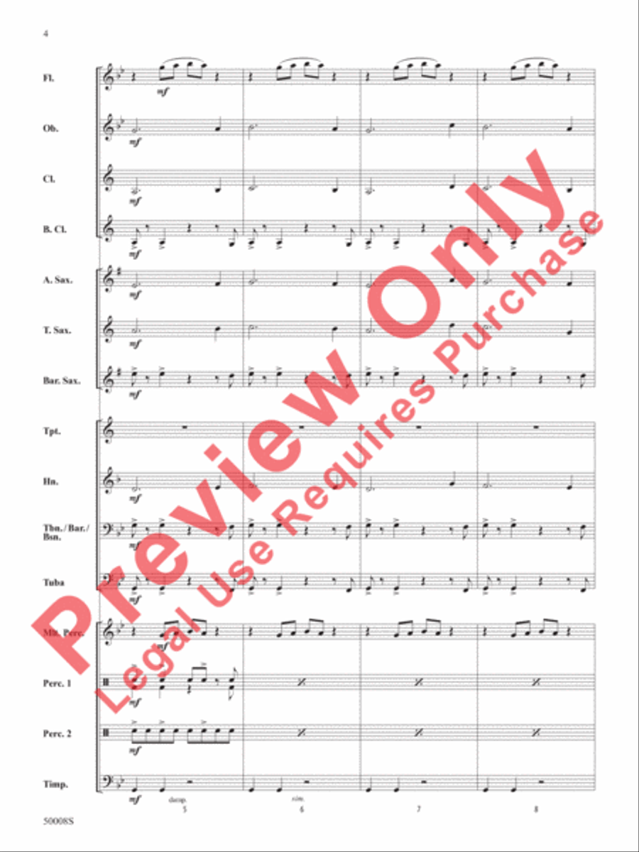 Galactic Nature Concert Band scores gallery preview page 5