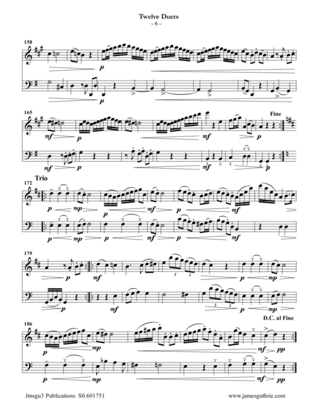 Mozart: 12 Duets K. 487 for Clarinet & Cello image number null