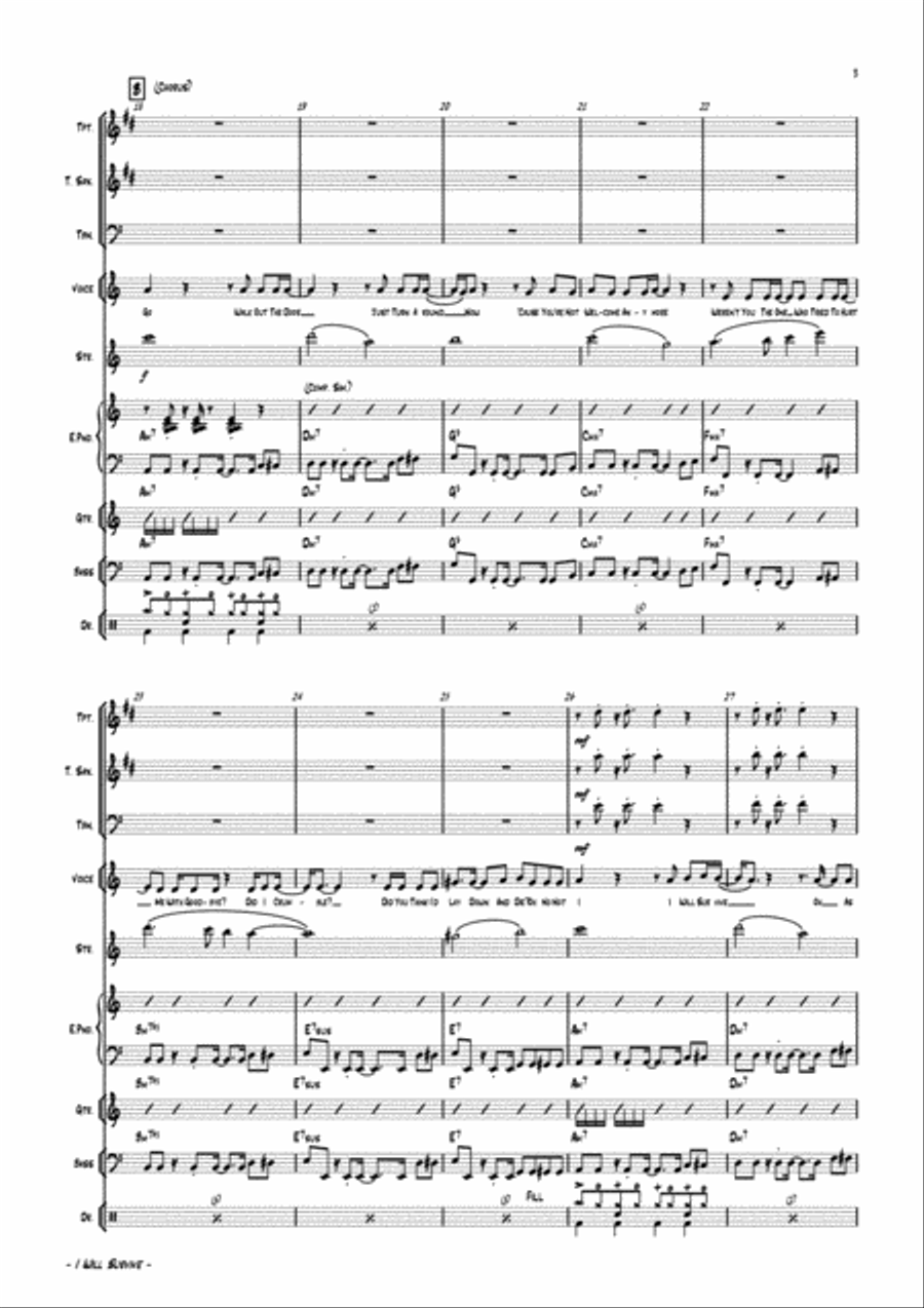 I Will Survive Jazz Ensemble scores gallery preview page 6