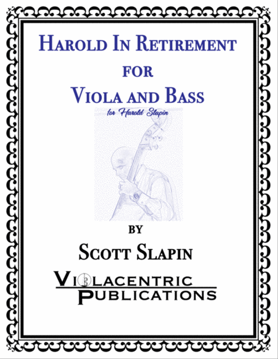 Harold in Retirement for Viola and Bass String Duet scores gallery preview page 1