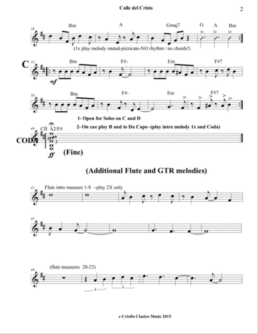 Calle Del Cristo Small Ensemble scores gallery preview page 2