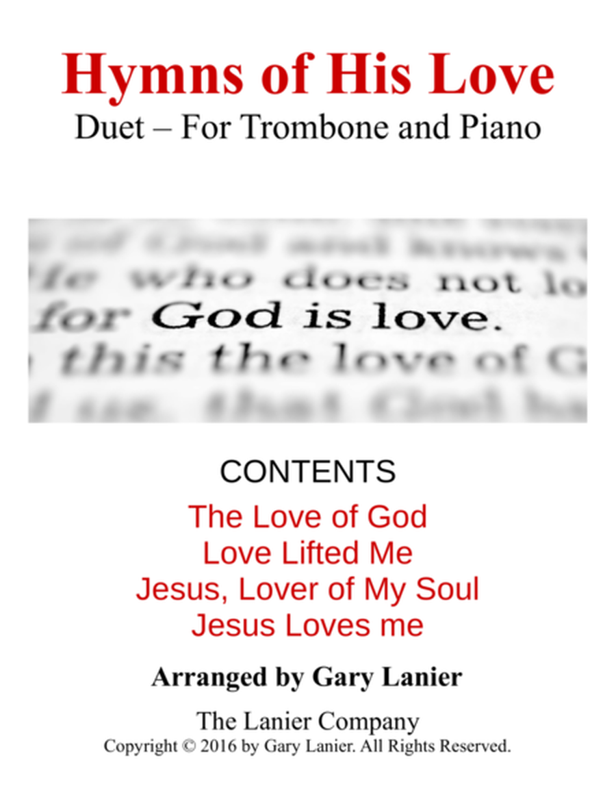 Gary Lanier: Hymns of His Love (Duets for Trombone & Piano) image number null