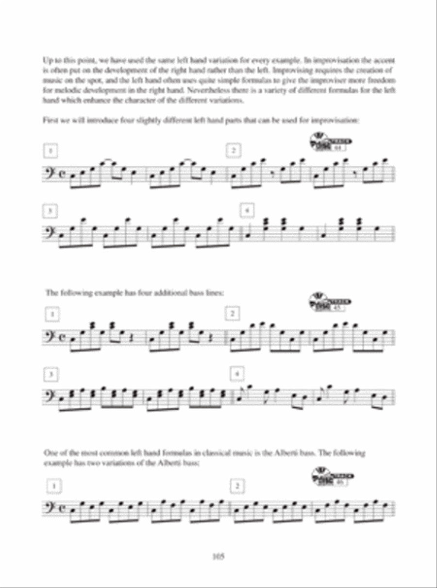 Improvisation Step by Step Piano Method scores gallery preview page 3