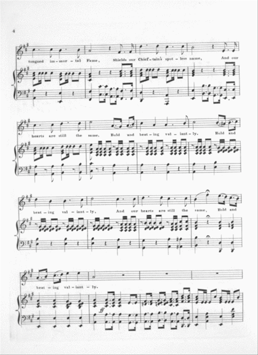 Far Aloft Our Eagles Soar. A New National Song Voice scores gallery preview page 3