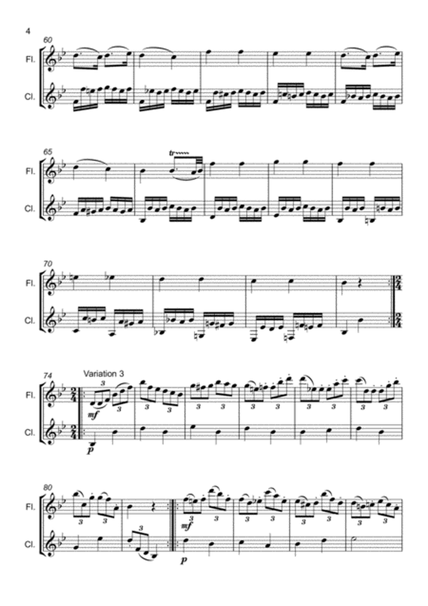 12 Variations on "Ah, vous dirais-je, Maman" (Twinkle, Twinkle Little Star) K.265 (for Flute and Cla image number null