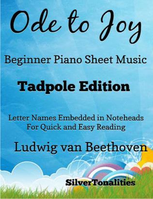Book cover for Ode to Joy Beginner Piano Sheet Music 2nd Edition