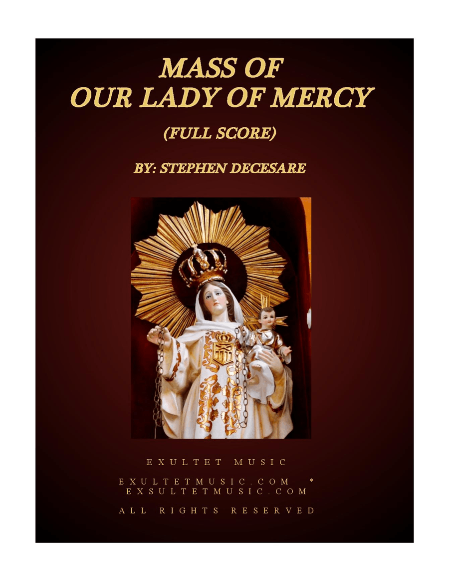 Mass of Our Lady Of Mercy (Full Score) 4-Part scores gallery preview page 1