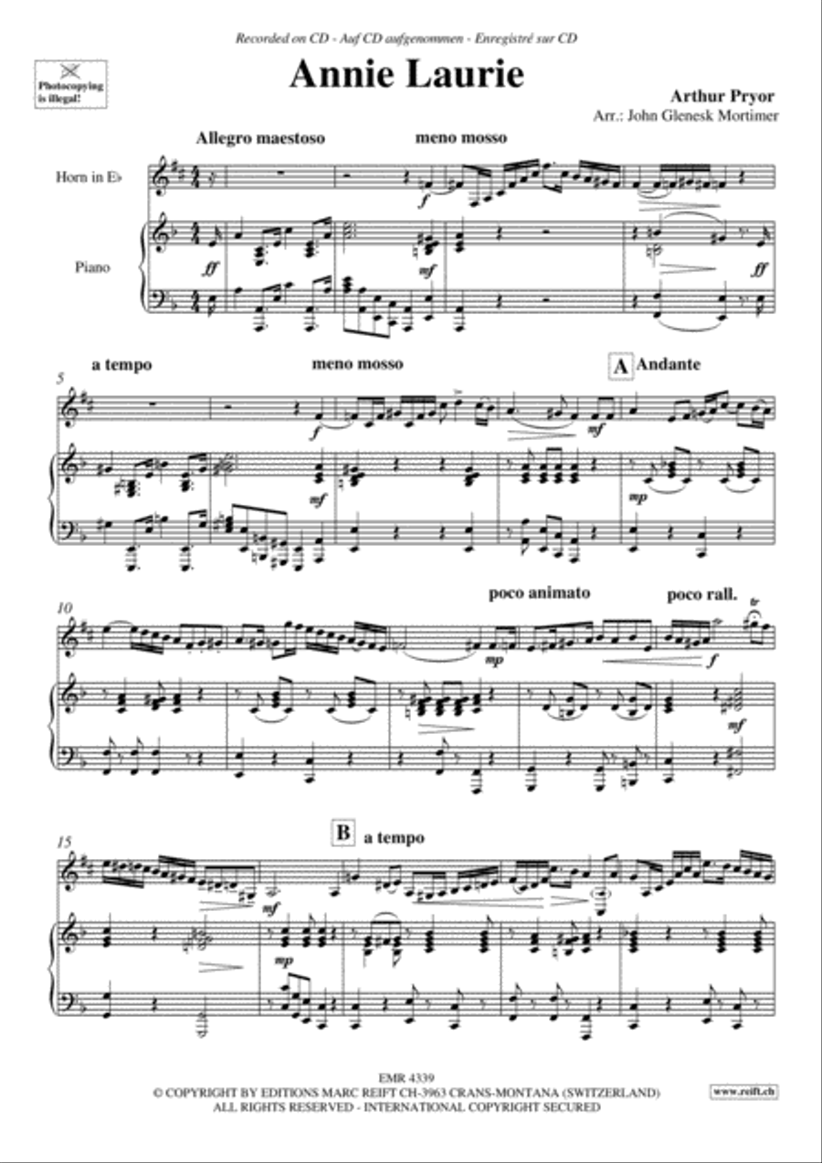 Annie Laurie Annie Laurie Horn scores gallery preview page 3