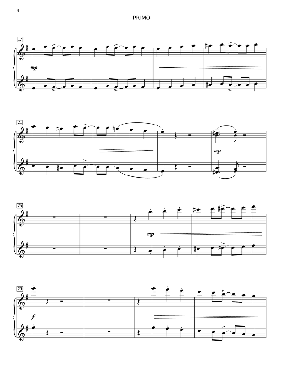 The Texarkana Rag Piano Duet scores gallery preview page 4