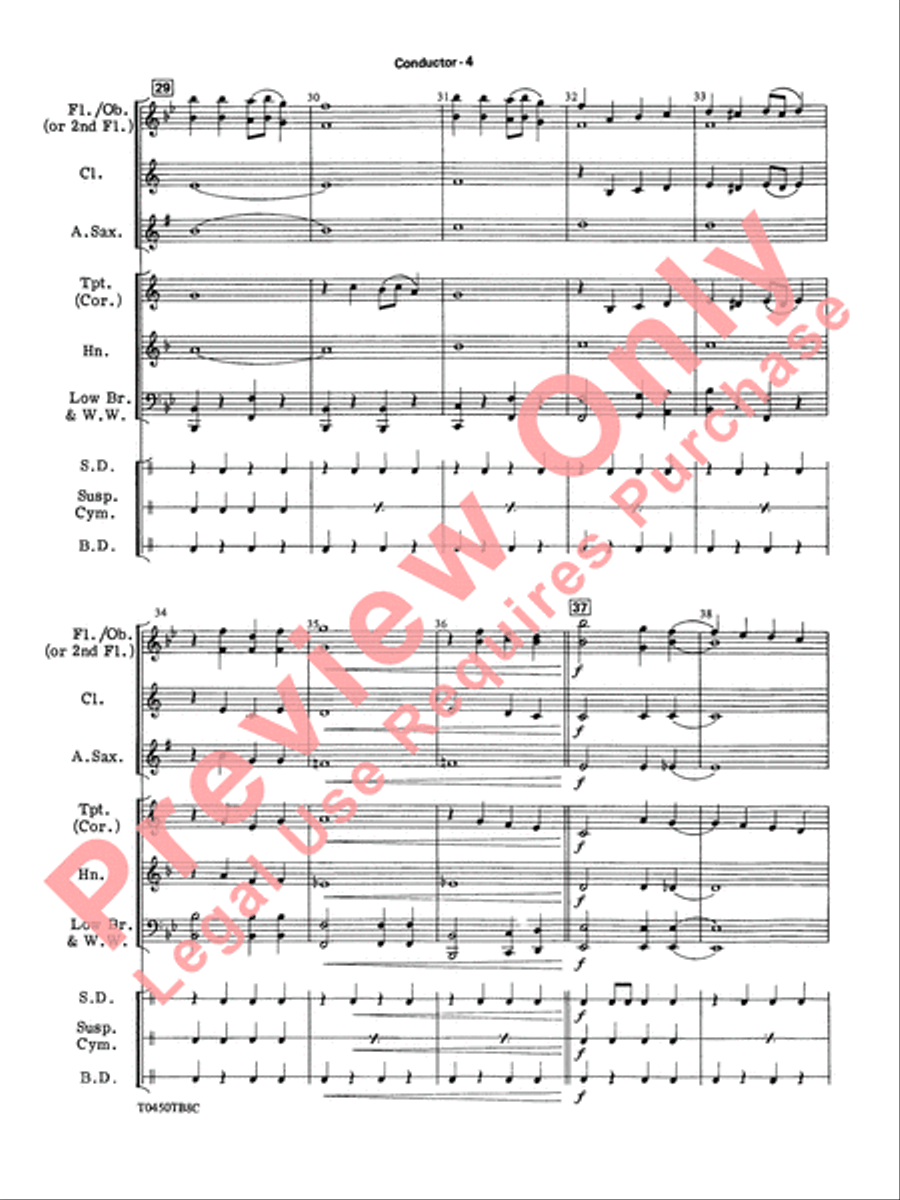 New York, New York, Theme from Concert Band scores gallery preview page 7