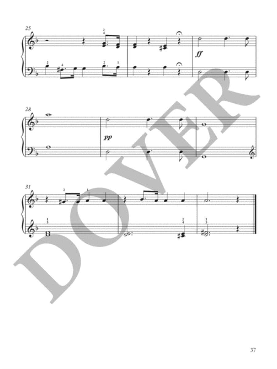 A First Book of Haydn -- For The Beginning Pianist with Downloadable MP3s Easy Piano scores gallery preview page 7