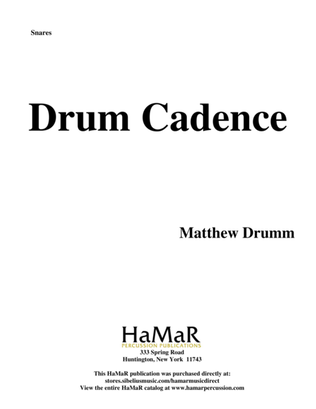 Book cover for Drum Cadence