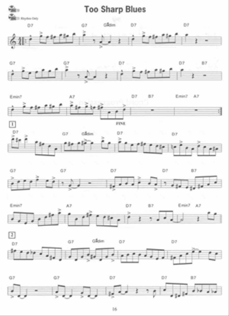 Essential Jazz Etudes...The Blues - Alto Sax Alto Saxophone scores gallery preview page 2