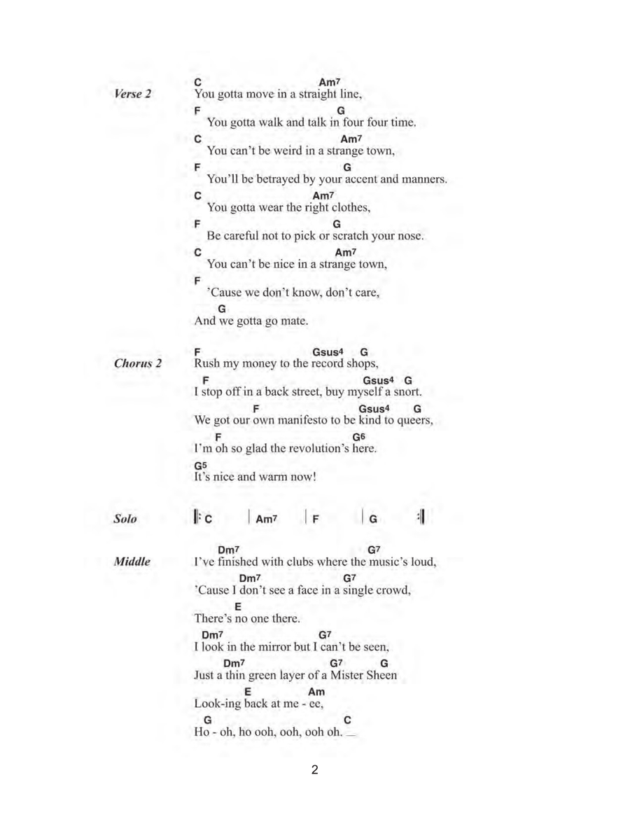 Strange Town Electric Guitar scores gallery preview page 2