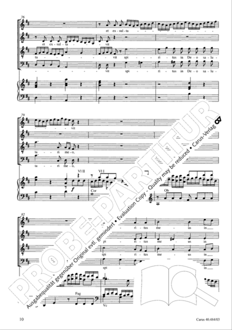 Magnificat in D ATB scores gallery preview page 11