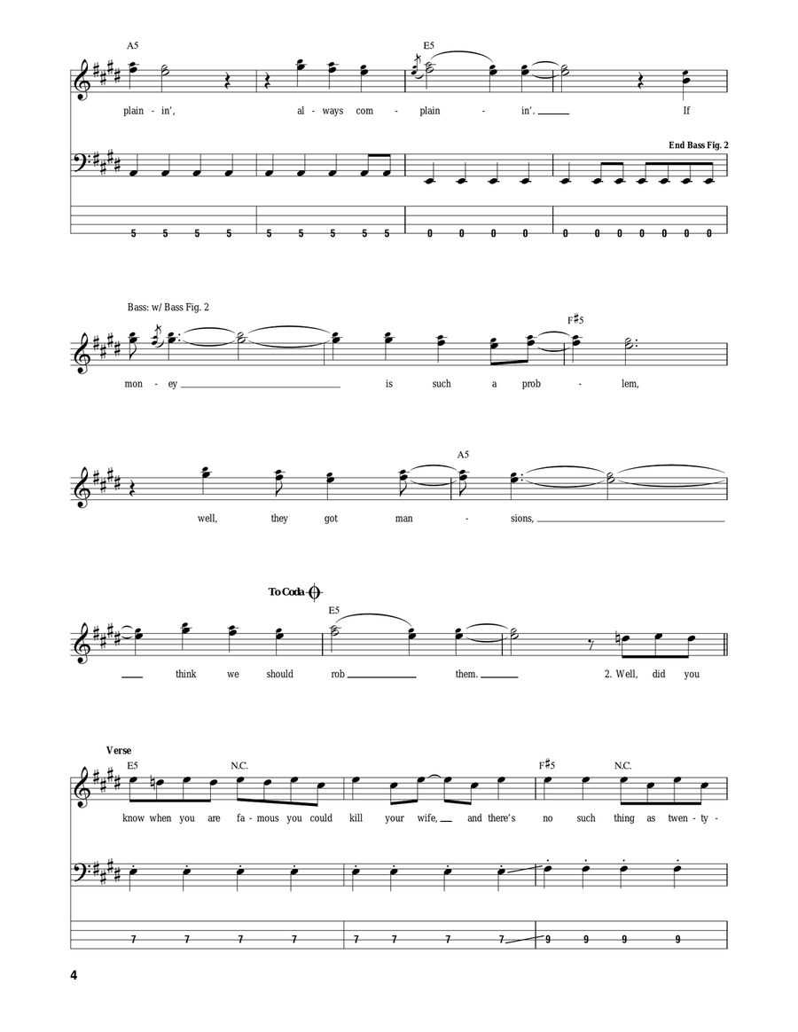 Lifestyles Of The Rich And Famous Electric Guitar scores gallery preview page 4