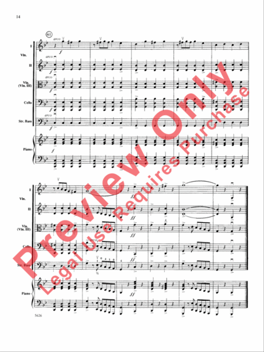 Two South American Tangos String Orchestra scores gallery preview page 15