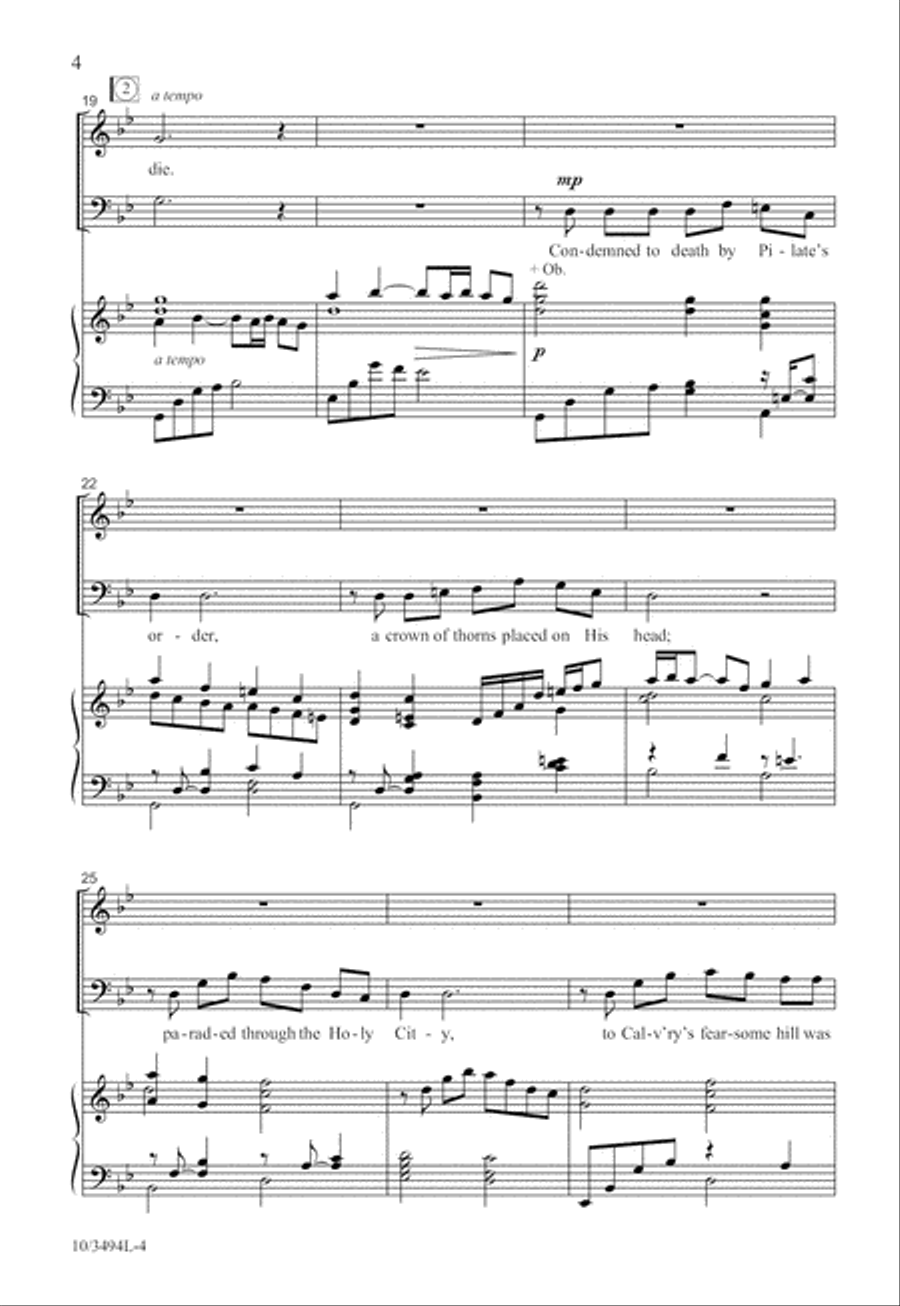 On the Via Dolorosa 4-Part scores gallery preview page 5