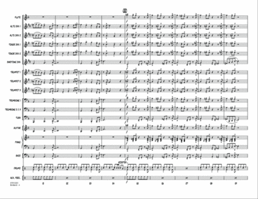 Birdland (arr. John Berry) - Conductor Score (Full Score) Jazz Ensemble scores gallery preview page 4