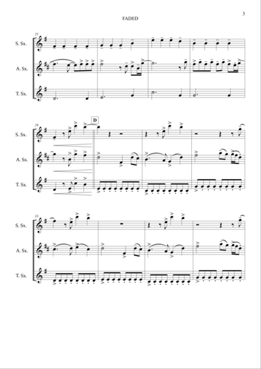 Faded Woodwind Trio scores gallery preview page 5