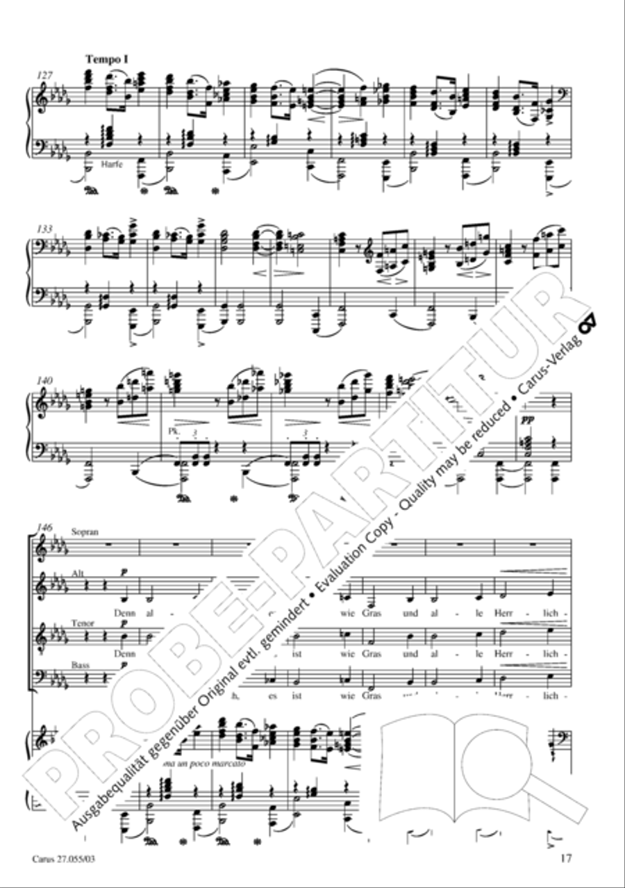 Ein Deutsches Requiem (German Requiem) 4-Part scores gallery preview page 20