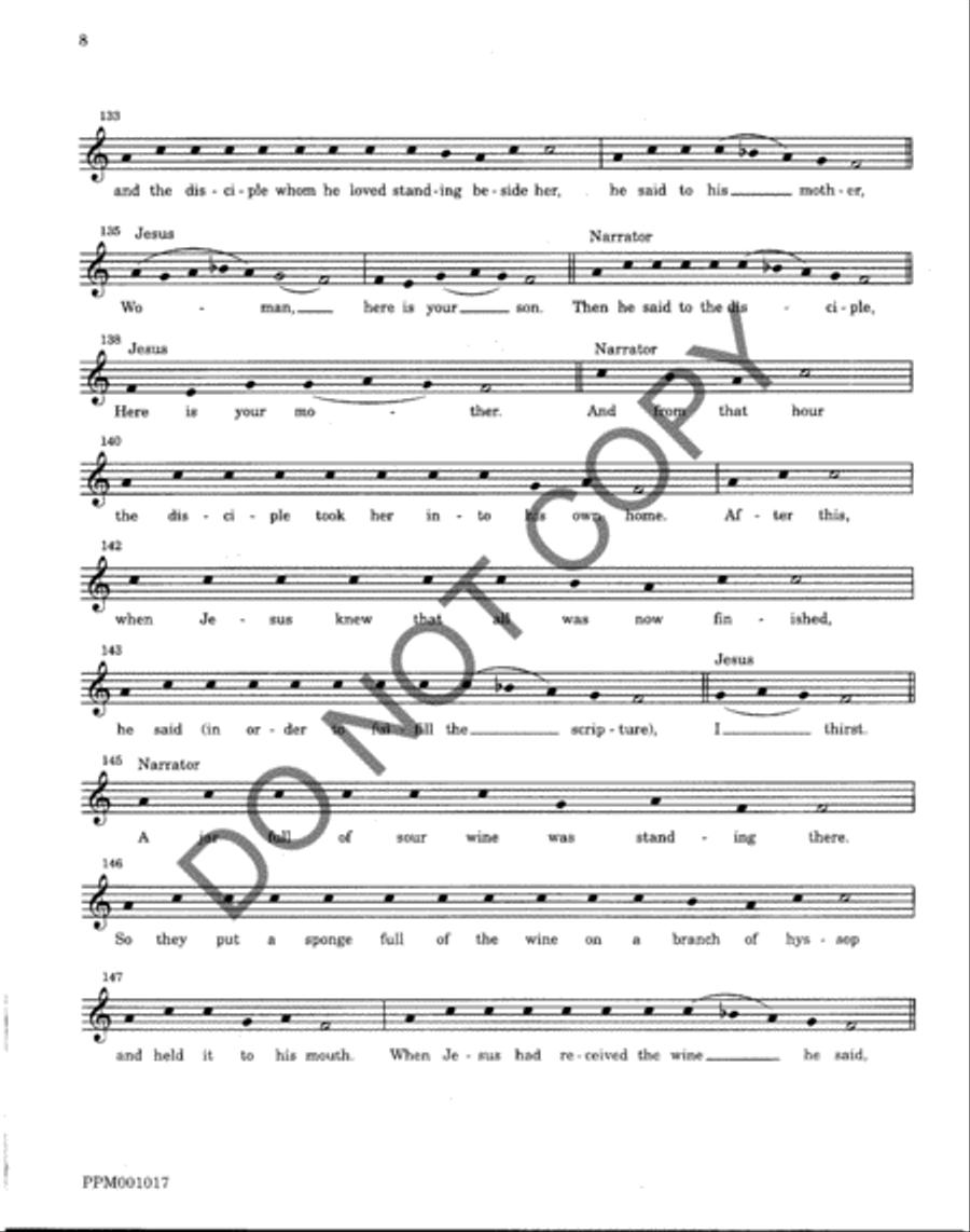 The Passion According to John A Cappella scores gallery preview page 10