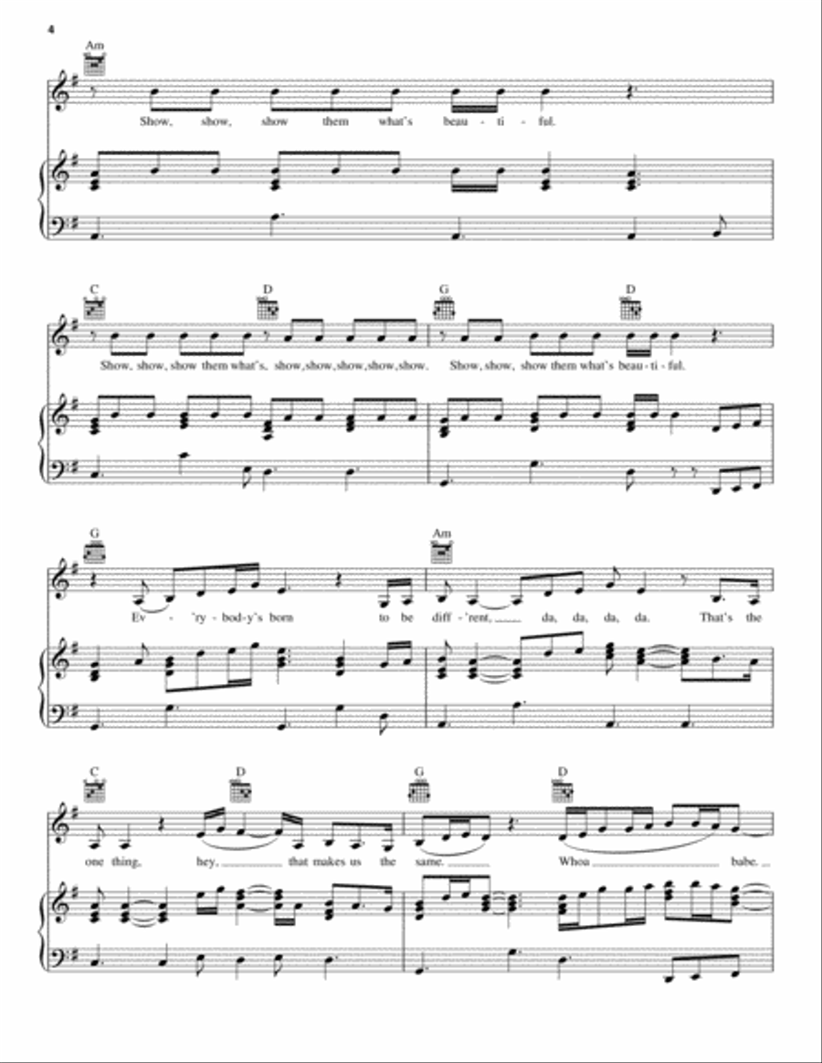Close Your Eyes Close Your Eyes Piano, Vocal, Guitar scores gallery preview page 4