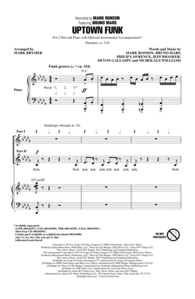 Book cover for Uptown Funk (feat. Bruno Mars) (arr. Mark Brymer)