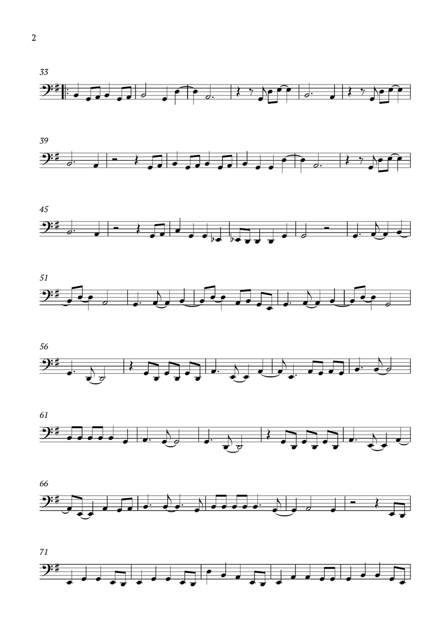 How Far I'll Go Tuba scores gallery preview page 2
