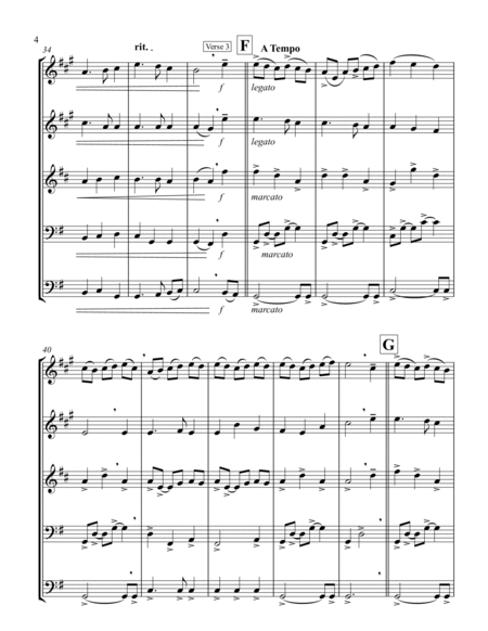 Away in a Manger (G) (Brass Quintet - 2 Trp, 1 Hrn, 2 Trb)