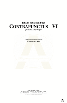 Contrapunctus 6 - CONDUCTOR'S SCORE ONLY