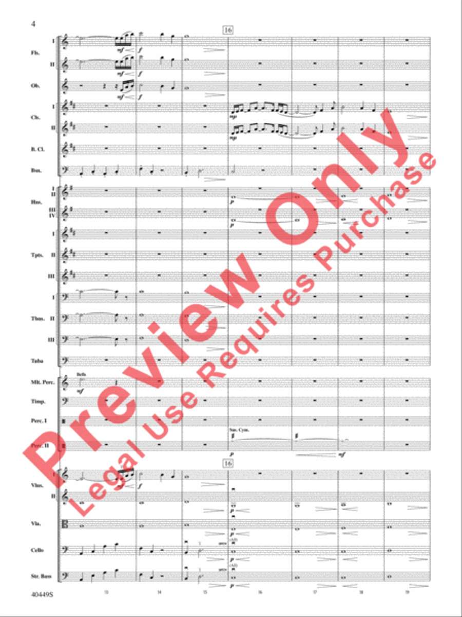 The Hobbit: An Unexpected Journey, Suite from Full Orchestra scores gallery preview page 37
