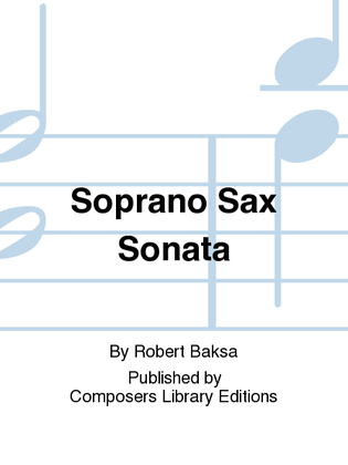 Book cover for Soprano Sax Sonata