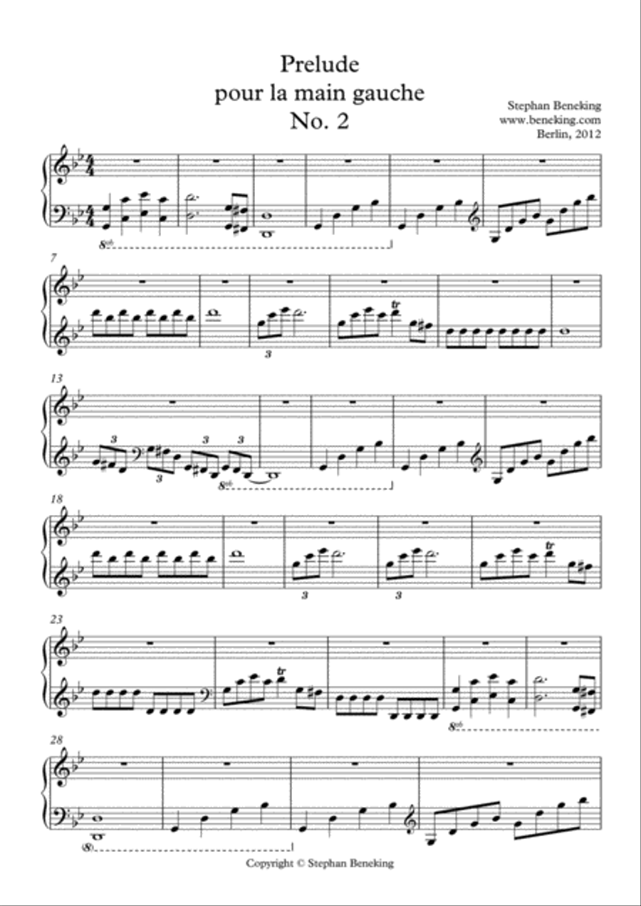 18 Preludes for one hand alone Piano Method scores gallery preview page 6