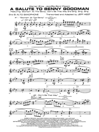 A Salute to Benny Goodman: 2nd E-flat Alto Saxophone