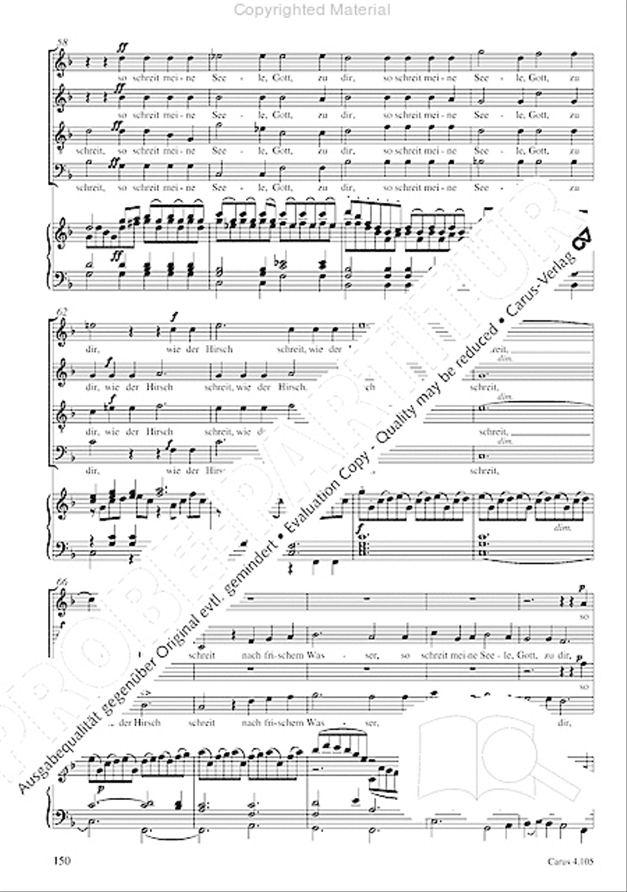 Choral collection Mendelssohn - editionchor Choir scores gallery preview page 151