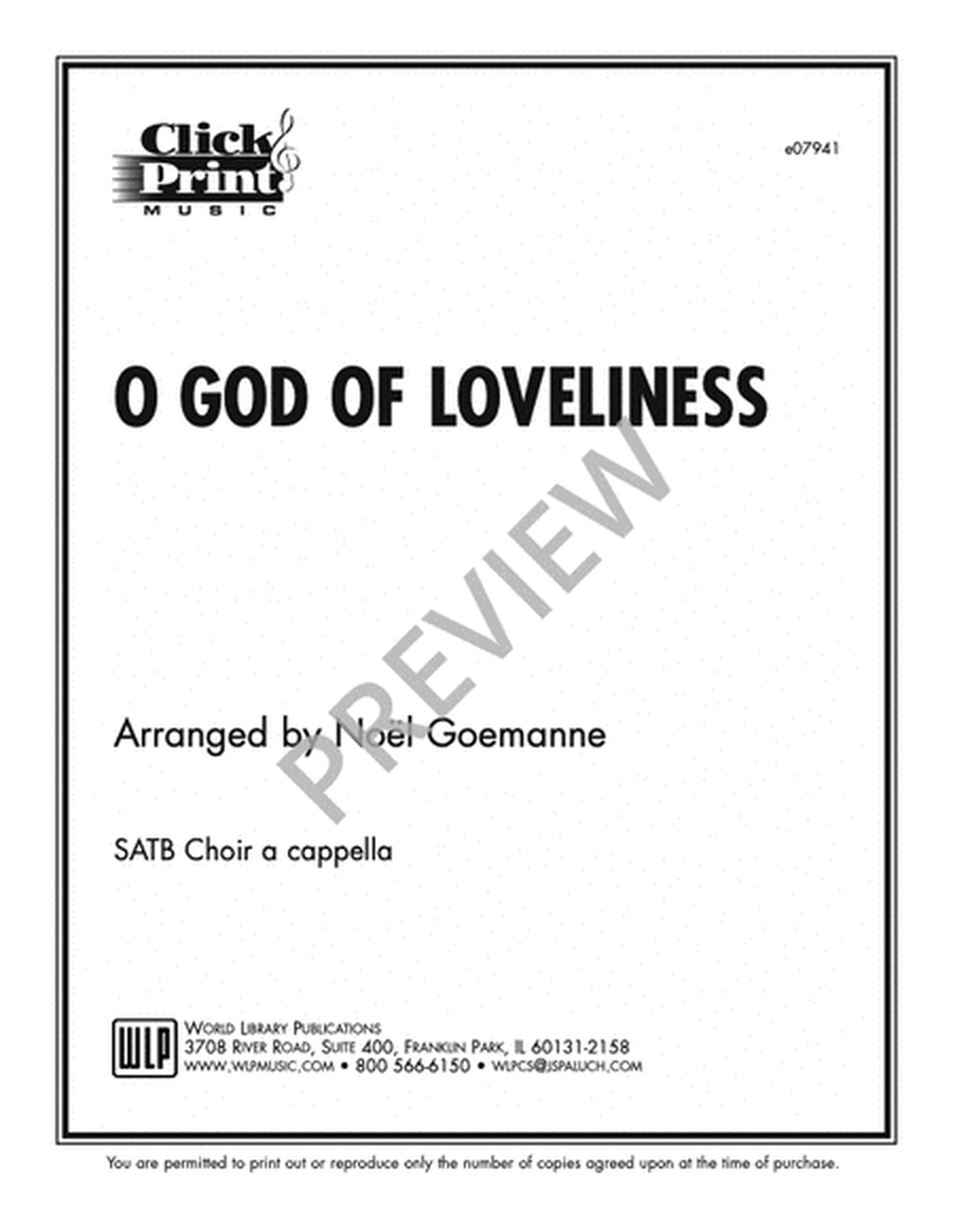 O God of Loveliness