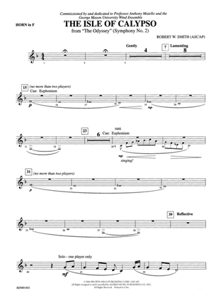 The Isle of Calypso (from The Odyssey (Symphony No. 2)): 1st F Horn