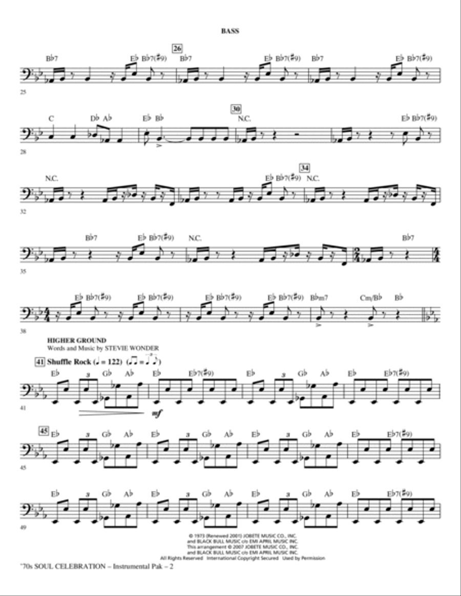 70s Soul Celebration (Medley) - Bass Choir scores gallery preview page 2