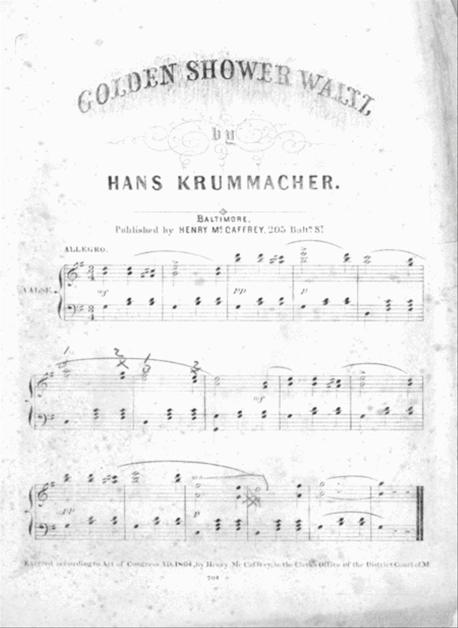 Golden Shower Waltz Piano Solo scores gallery preview page 2