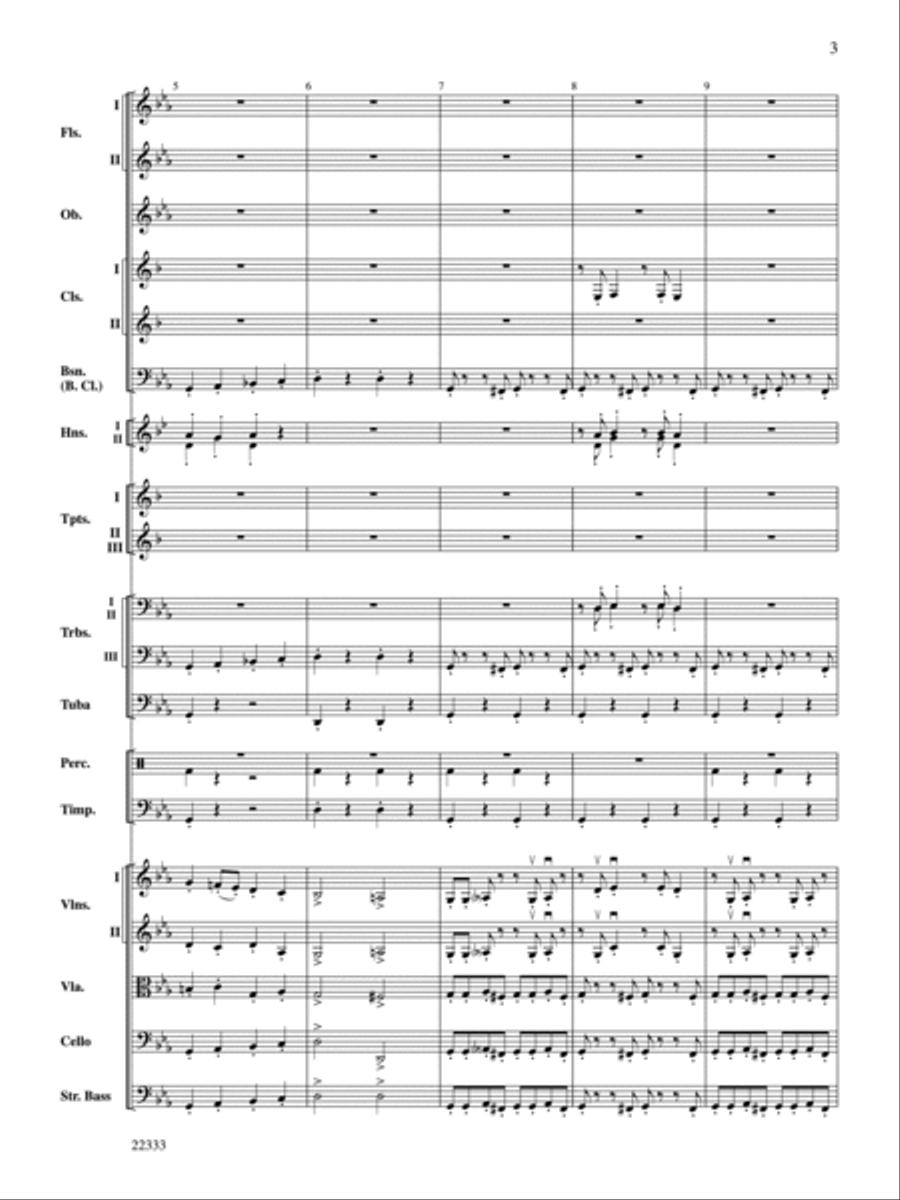 Academic Festival Overture Full Orchestra scores gallery preview page 3