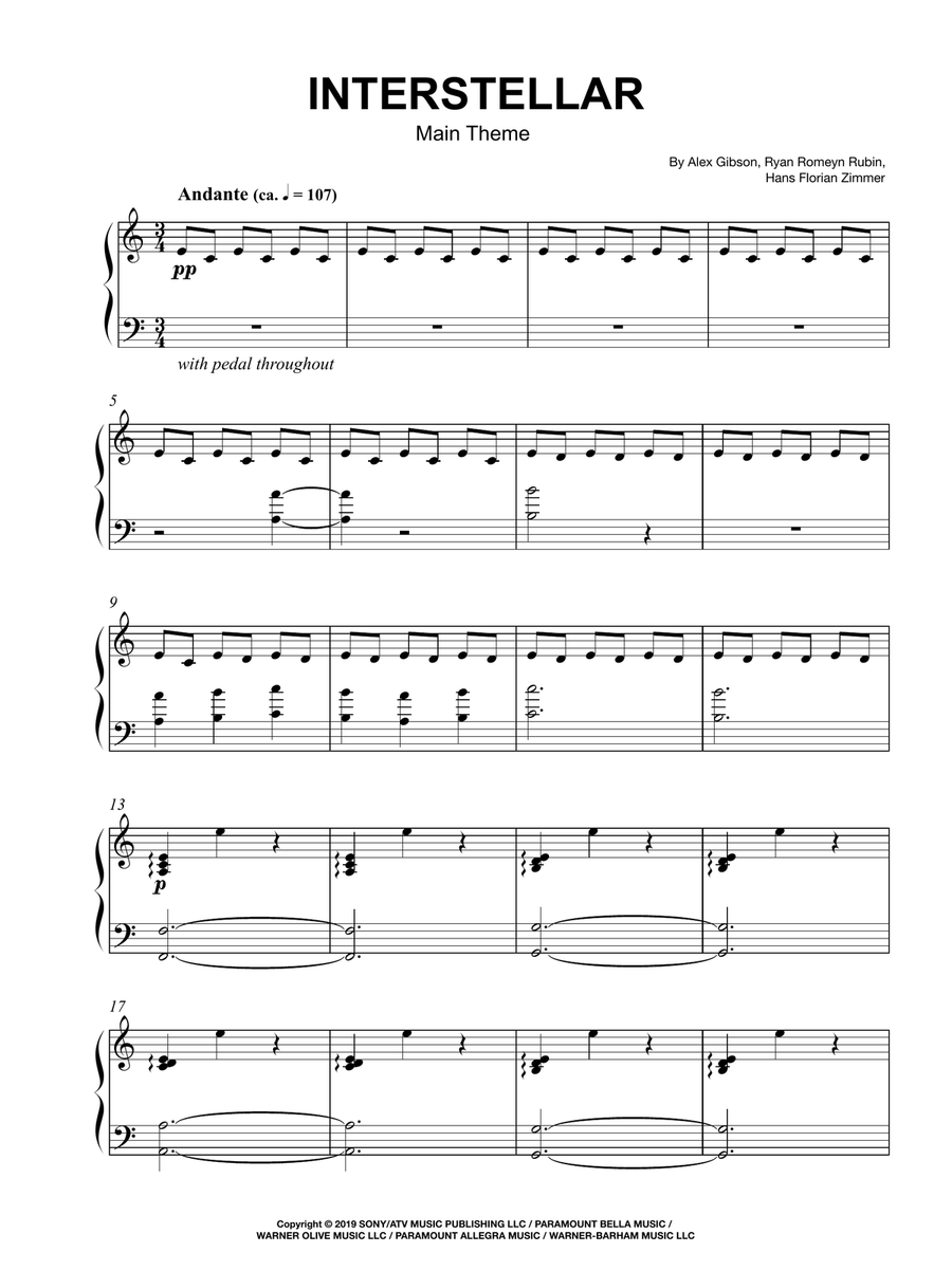 Interstellar Interstellar Piano Method scores gallery preview page 2